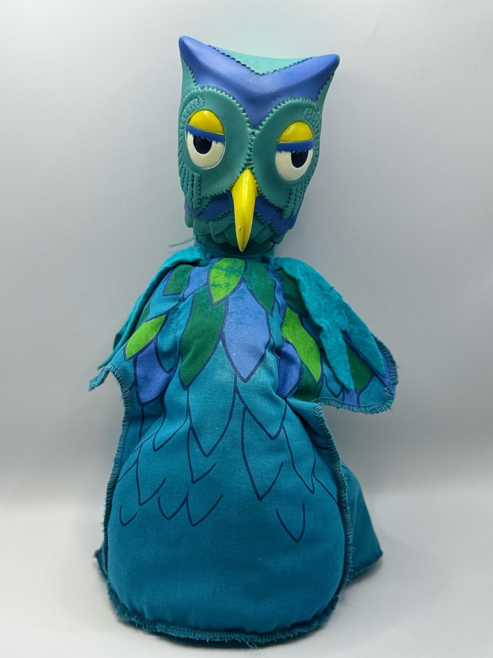 Vintage 1977 Ideal Mr. Rogers' Neighborhood "X The Owl" Stuffed Hand Puppet